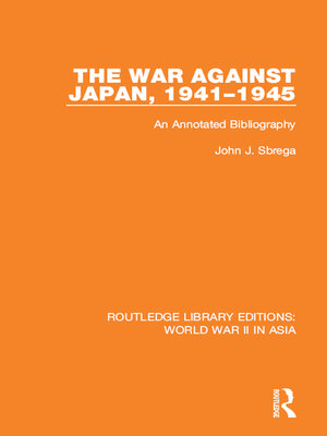 cover image of The War Against Japan, 1941-1945